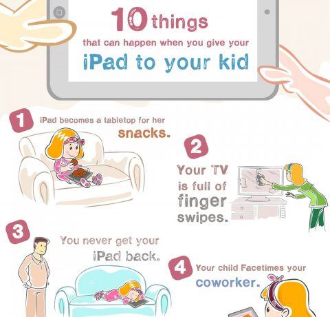 10 Things That Can Happen When You Give Your iPad to Your Kid Infographic
