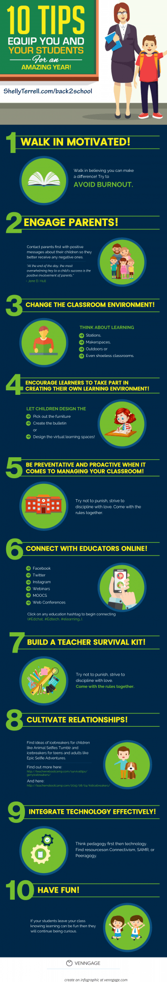 10 Tips for an Amazing School Year Infographic