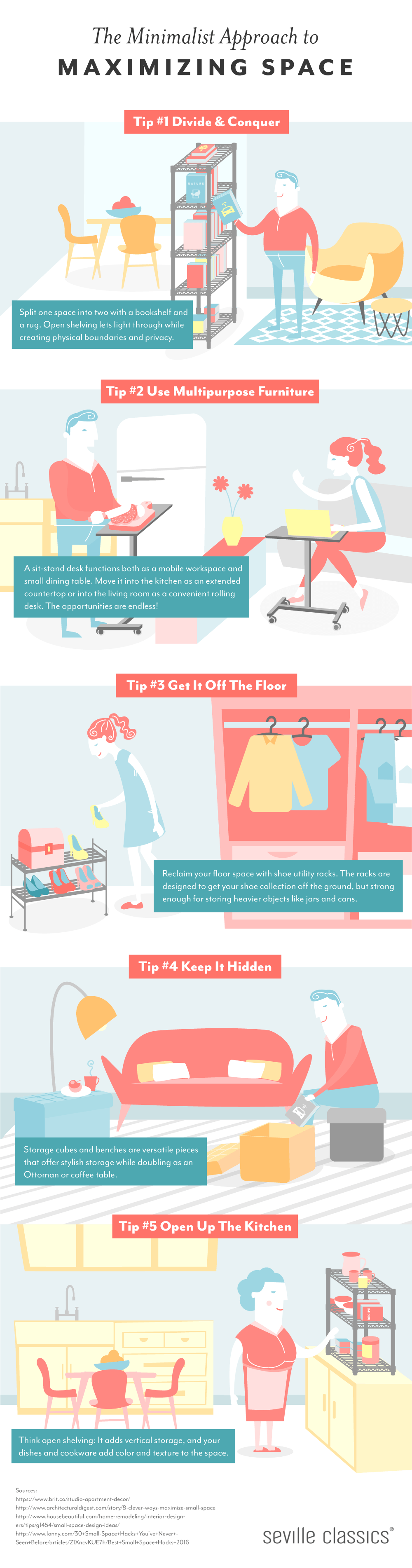 The Minimalist Approach to Maximizing Space Infographic