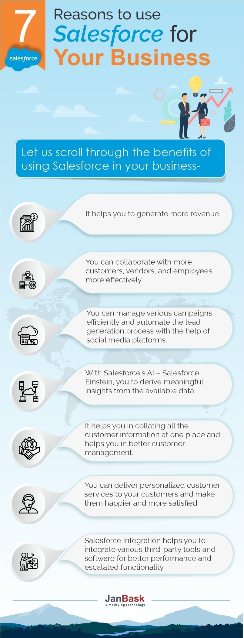 7 Reasons To Use Salesforce For Your Business - Infographic