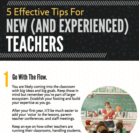5 Tips for New Teachers Infographic