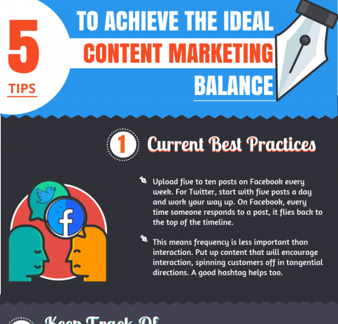 5 Tips To Achieve The Ideal Content Marketing Balance Infographic