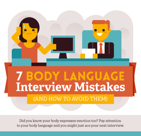 bad body language in an interview