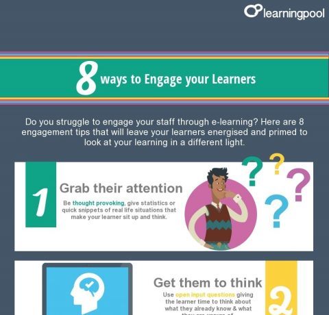 8 Ways to Engage eLearners Infographic