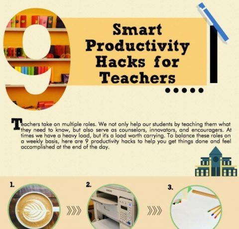 9 Smart Productivity Hacks for Teachers Infographic