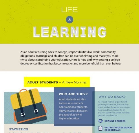 Adult Life and Learning Infographic