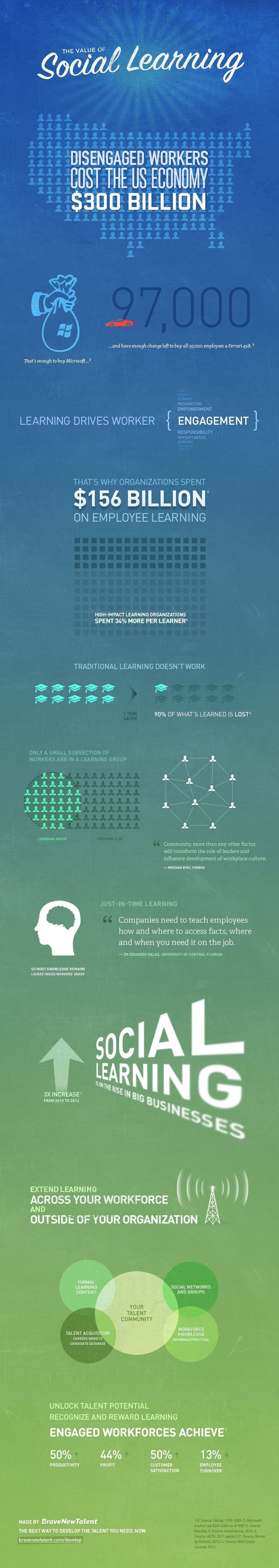 The Value of Social Learning Infographic