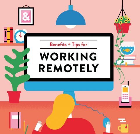 Benefits and Tips for Working Remotely Infographic