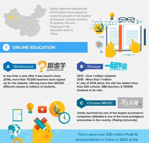 China’s Online Education and eLearning Market Infographic