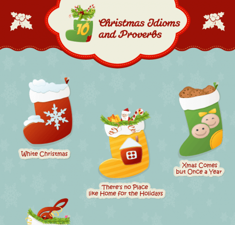 Christmas Idioms and Phrases Infographic