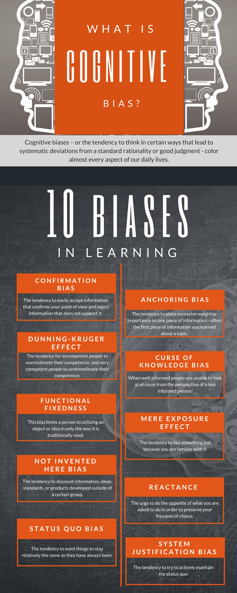 Cognitive Bias In Learning Infographic