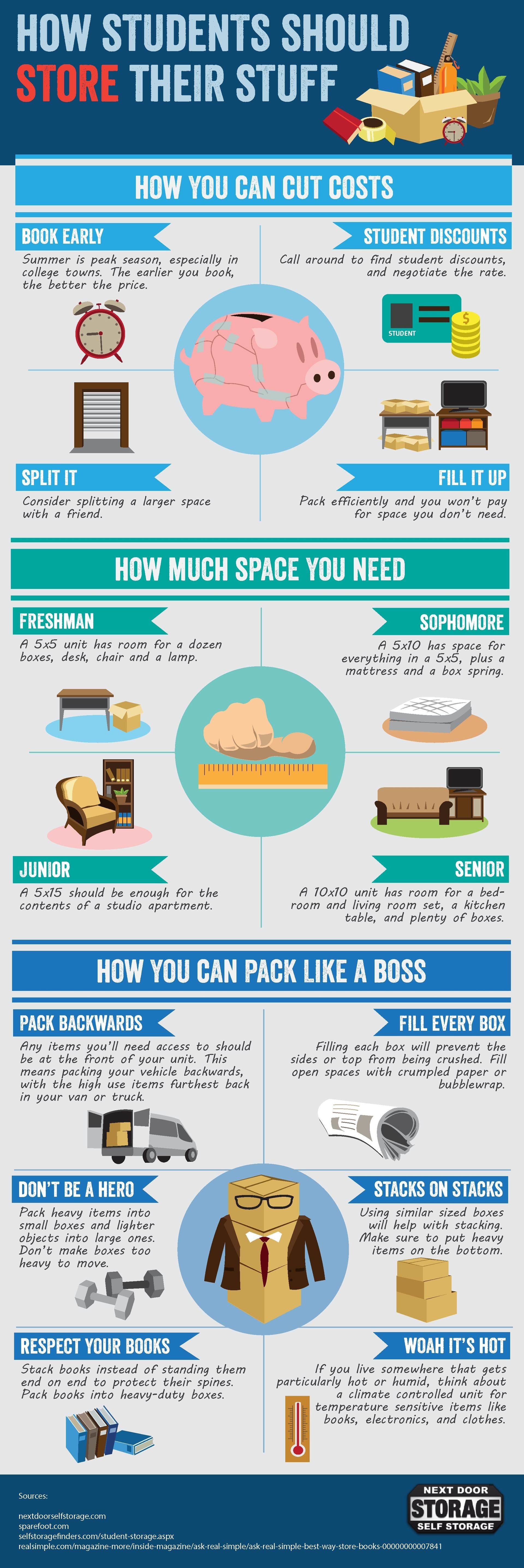 College Student Storage Tips Infographic