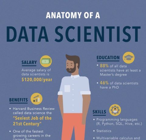 Anatomy Of A Data Scientist Infographic