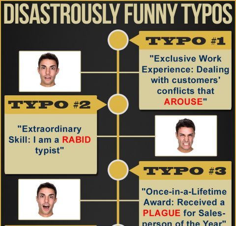 Disastrously Funny Typos Infographic - e-Learning Infographics