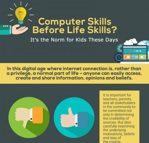 Computer Skills Before Life Skills? Infographic