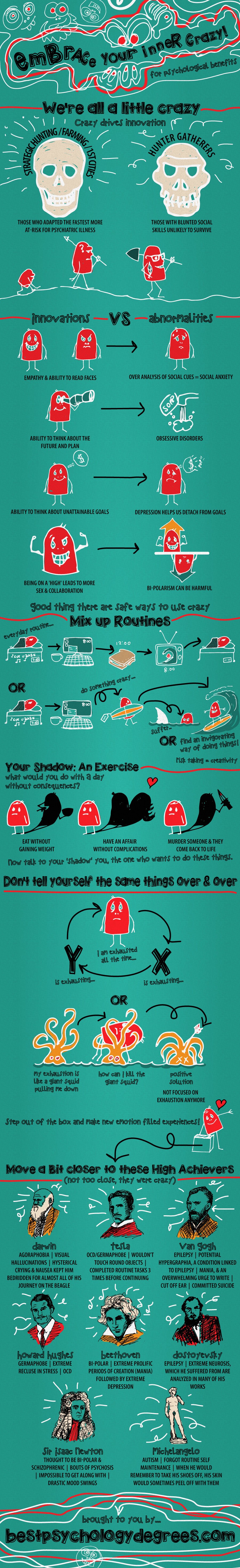 Embrace Your Inner Crazy Infographic