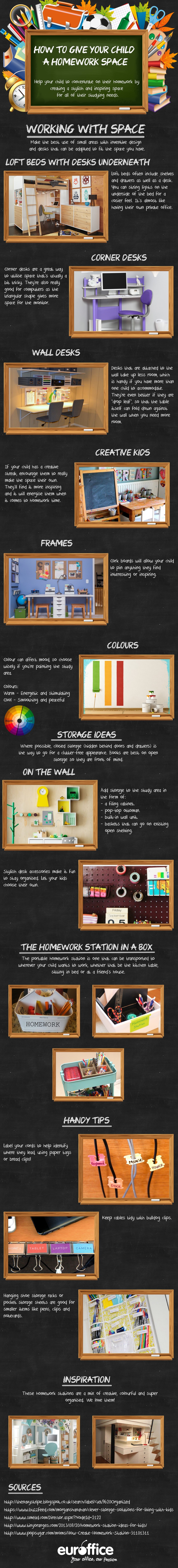 Giving Your Child the Perfect Homework Station Infographic