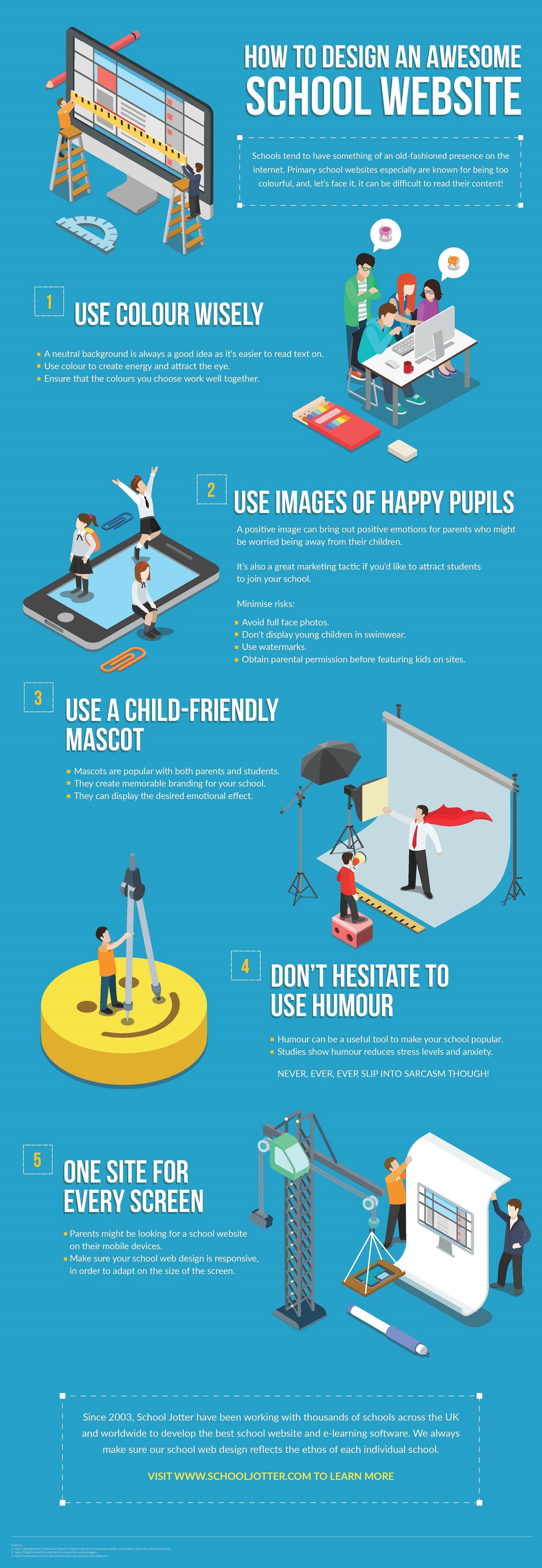 How to Design an Awesome School Website Infographic