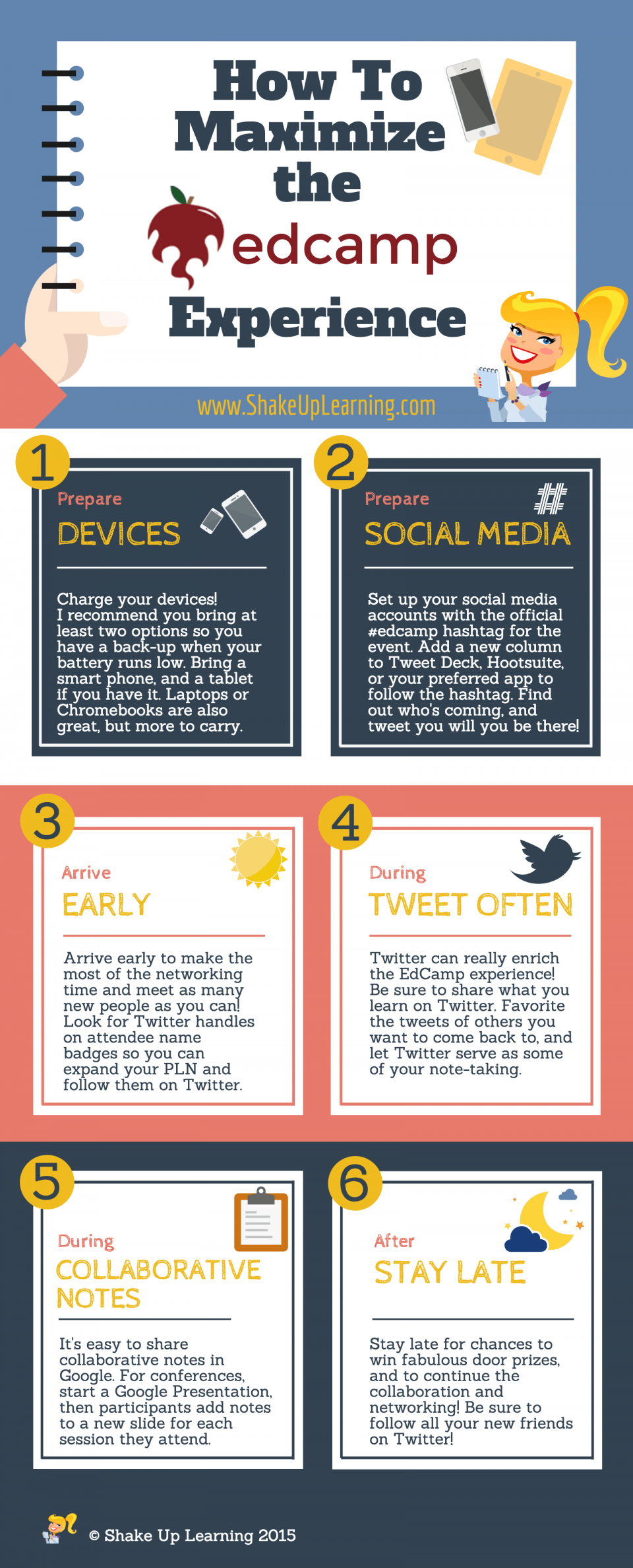 How to Maximize the EdCamp Experience Infographic