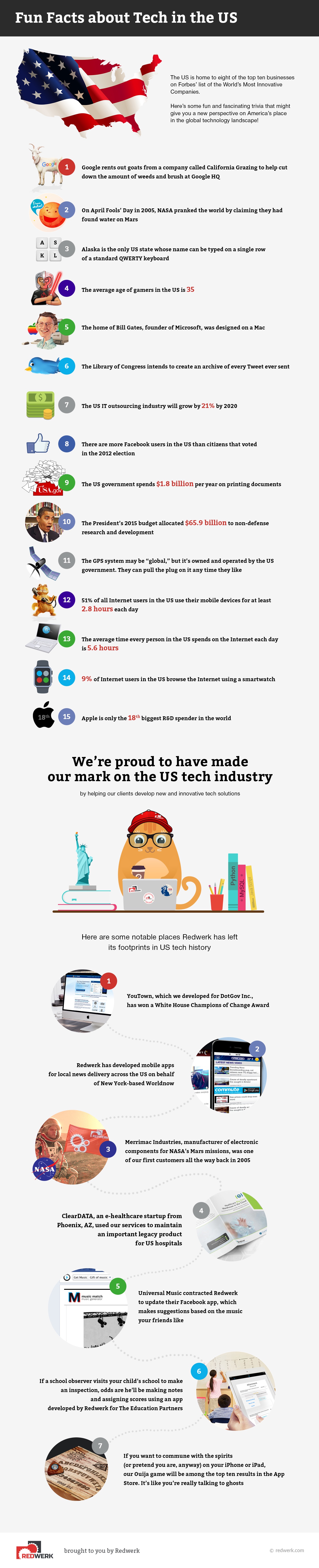 Interesting Facts about the USA Tech Industry Infographic