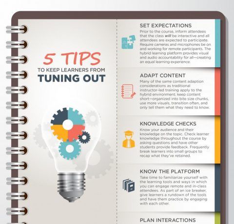 5 Tips to Keep Learningers Engaged Infographic