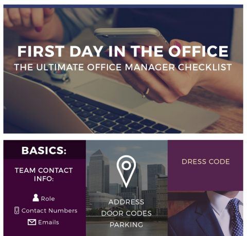 The Ultimate Office Manager Checklist Infographic