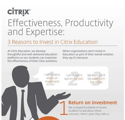 3 Reasons to Invest in Citrix Education Infographic