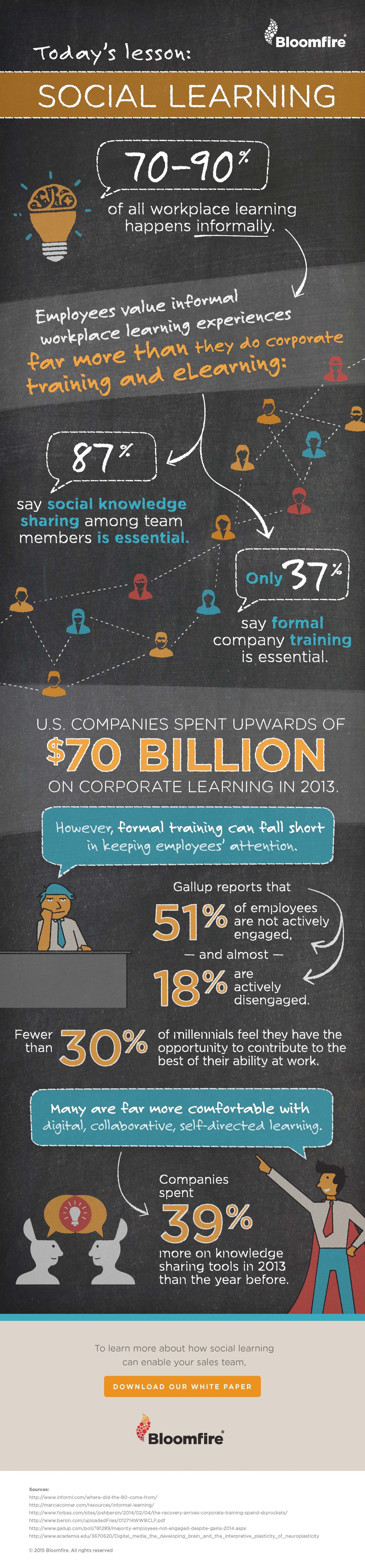 The Importance of Social Learning for Companies Infographic