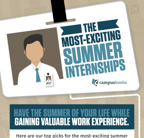 The Most Exciting Summer Internships Infographic