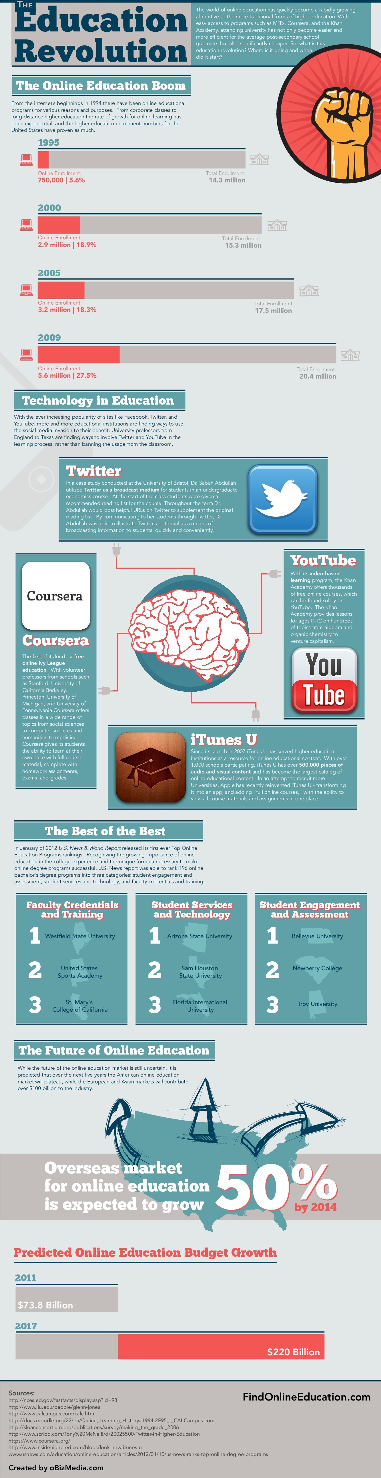 The Online Education Revolution Infographic