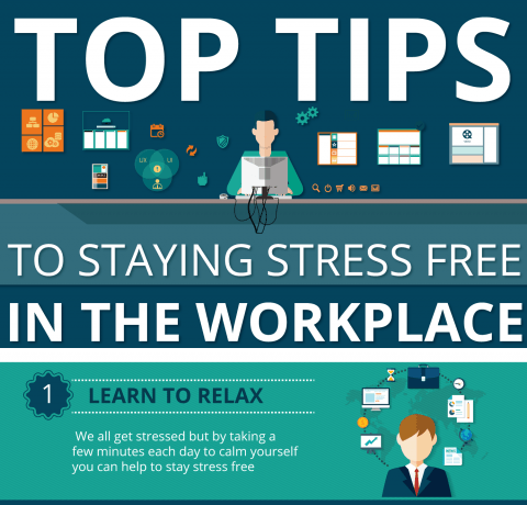 Top Tips To Staying Stress Free In The Workplace Infographic