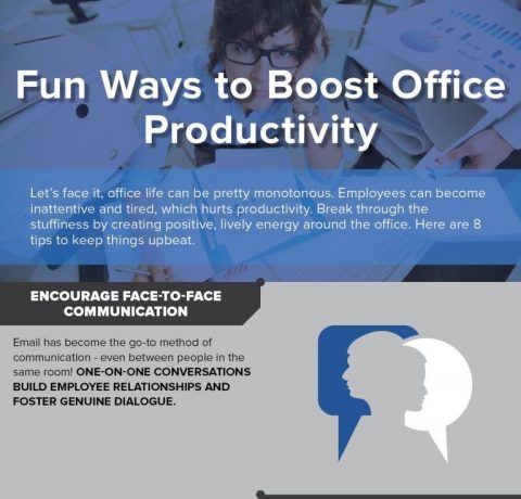 Fun Ways to Boost Office Productivity Infographic