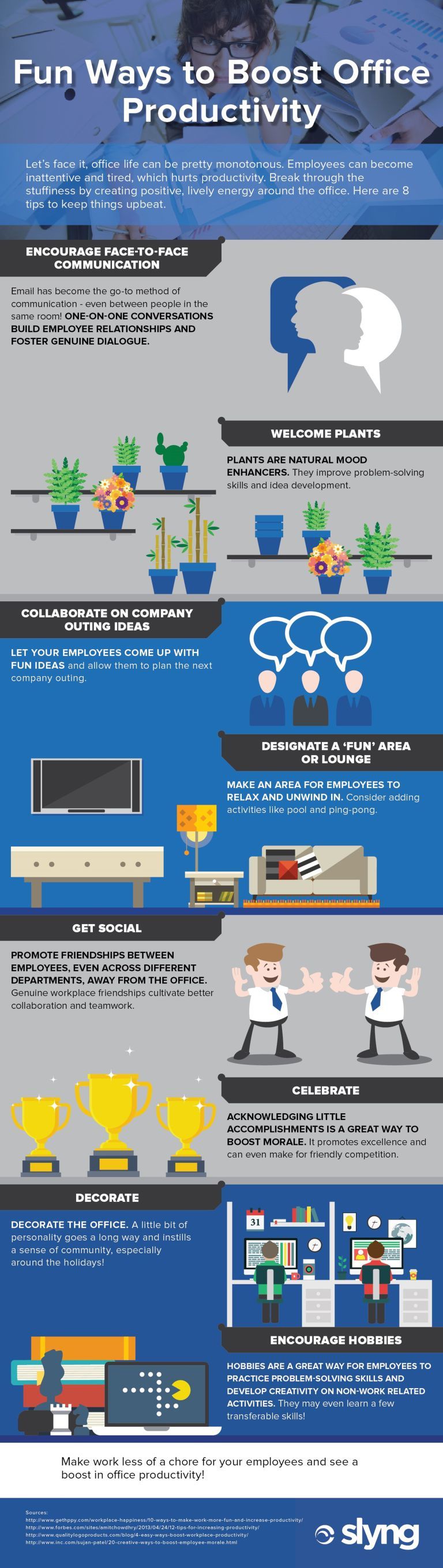 Fun Ways to Boost Office Productivity Infographic