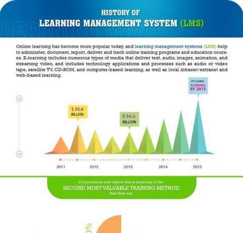 The Learning Management System Timeline Infographic