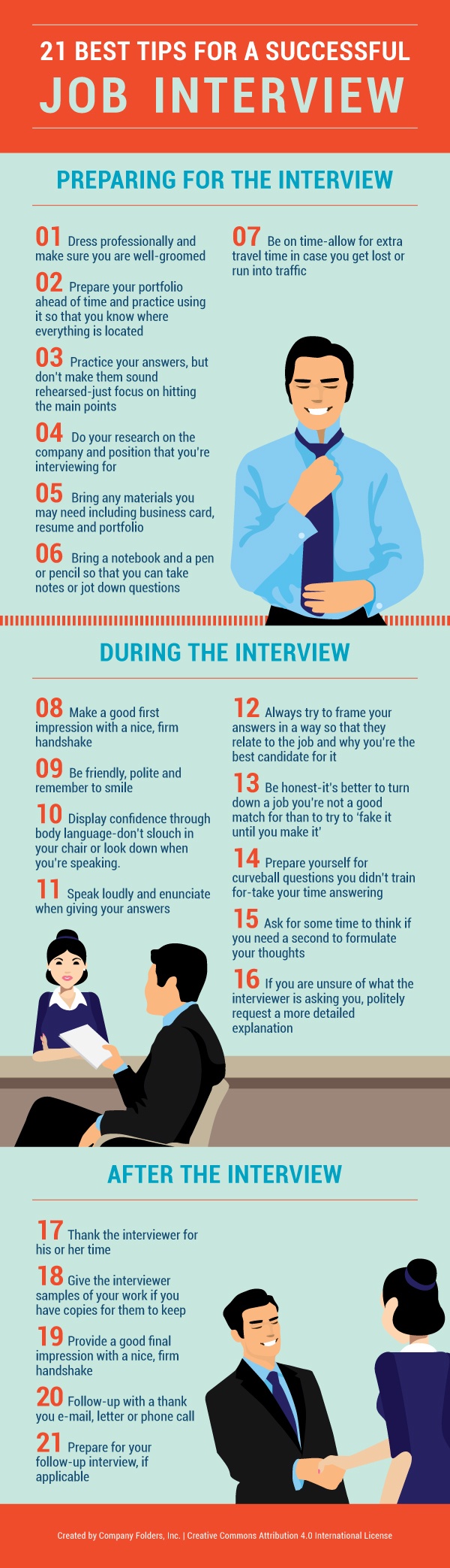 21 Successful Job Interview Tips Infographic eLearning Infographics