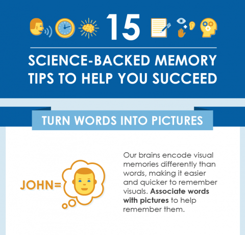 15 Science-Backed Memory Tips Infographic