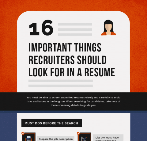 What Recruiters Should Look for in a Resume Infographic