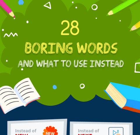 28 Boring Words and What to Use Instead Infographic