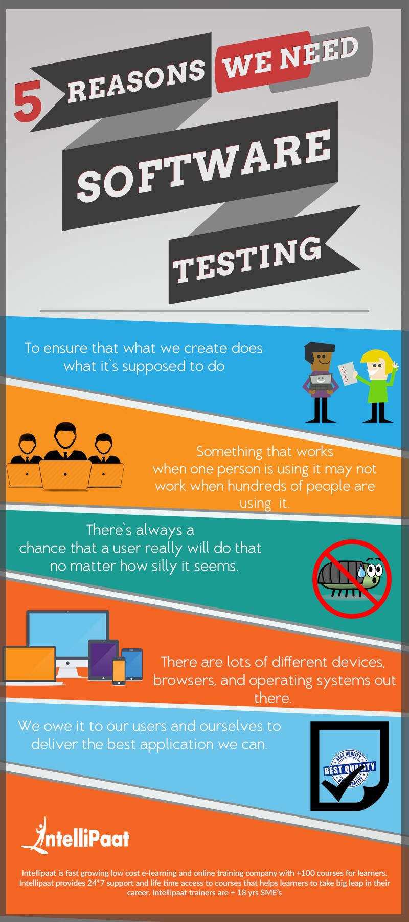 5 Reasons We Need for Software Testing Infographic