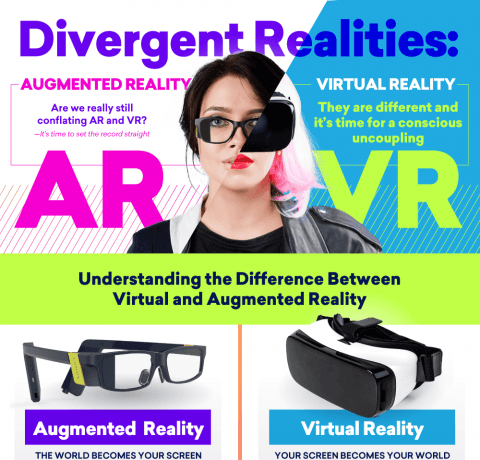 Divergent Realities: VR and AR Infographic