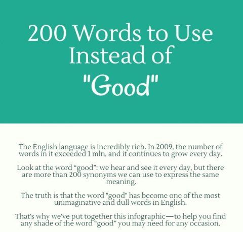200 Powerful Words to Use Instead of “Good”
